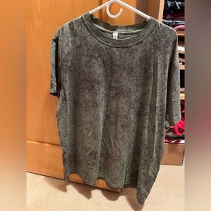 Lululemon “all yours tee” - tie dye green